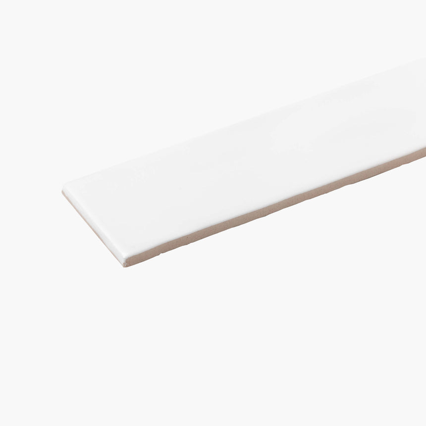 TM Wave Mould Tile 75x300 Matt White Subway Tilemall