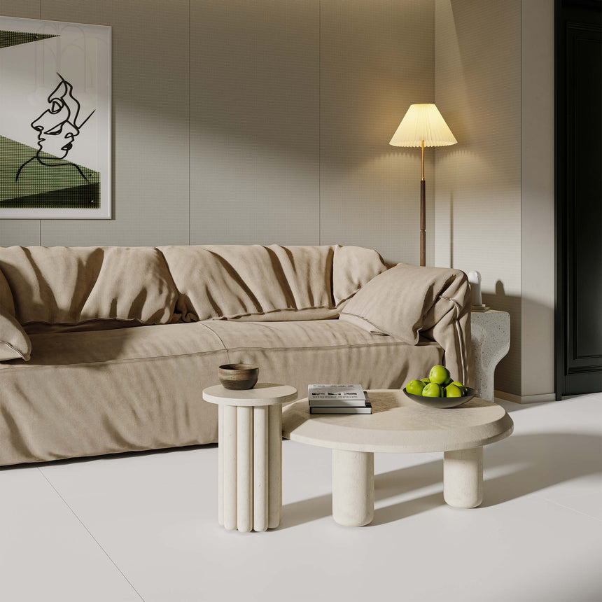 Cocos 1500x750 Matt Frost White Concrete Look Tiles Dongpeng