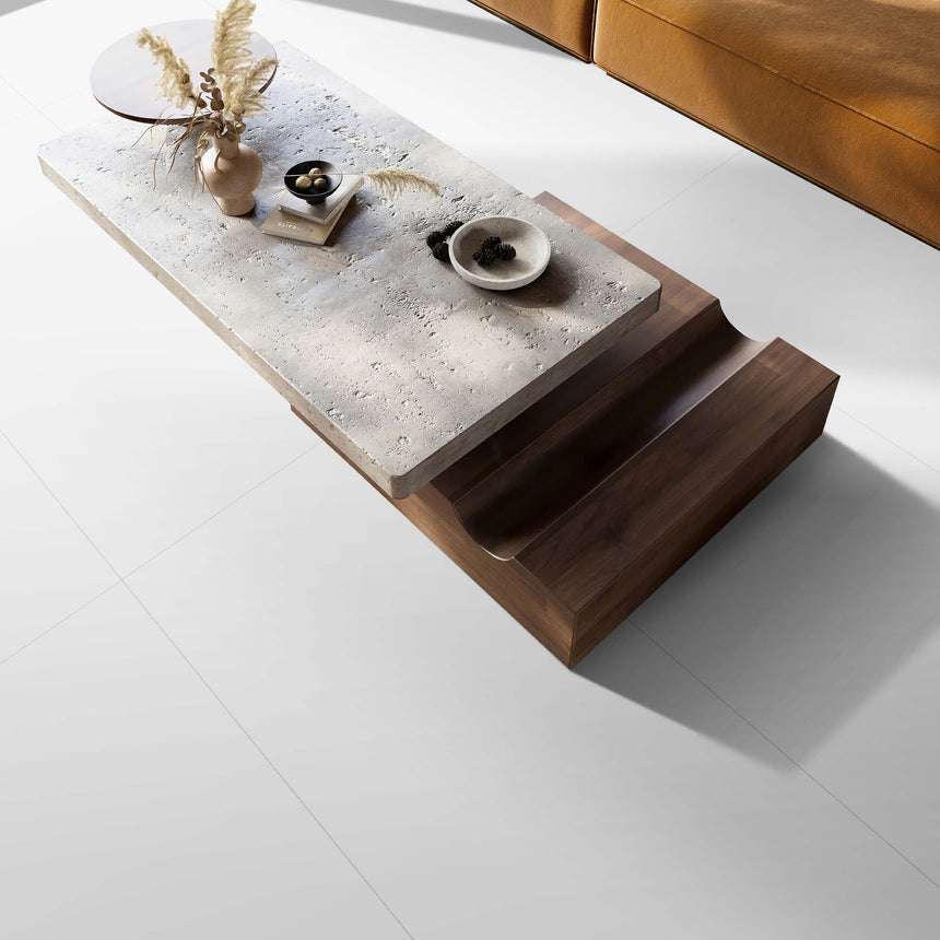 Cocos 1500x750 Matt Frost White Concrete Look Tiles Dongpeng