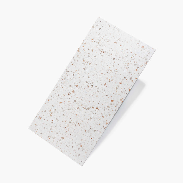 Color Terrazzo 600x300 Satin White Terrazzo Look Tiles Dongpeng