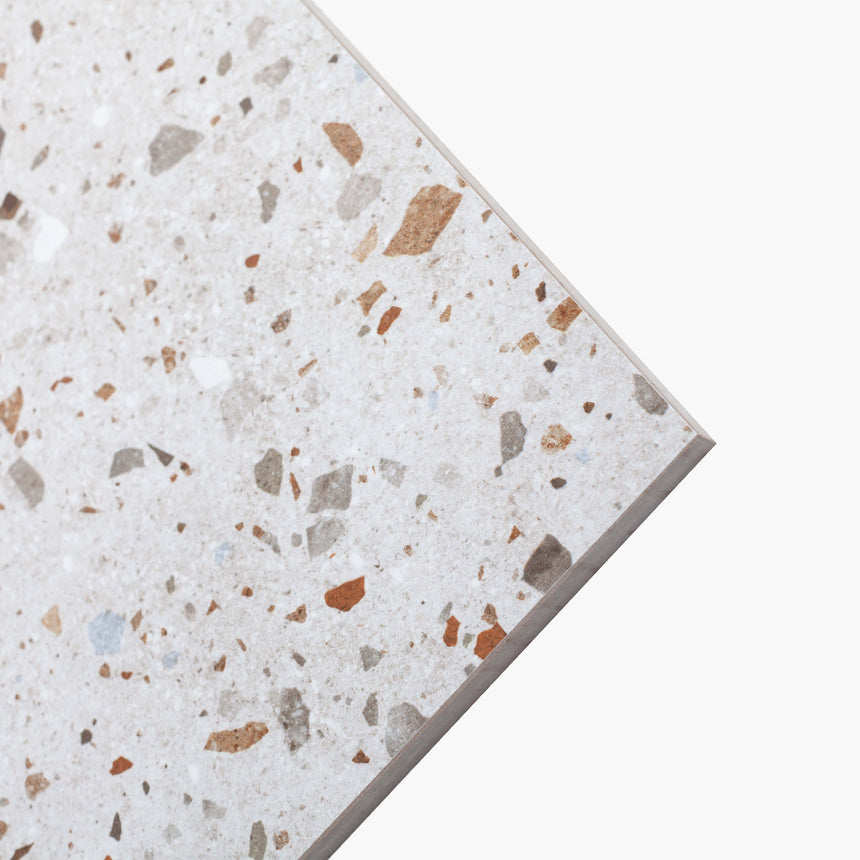 Color Terrazzo 600x600 Satin Grey Terrazzo Look Tiles Dongpeng