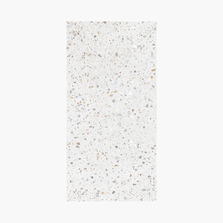 Color Terrazzo 600x300 Satin White Terrazzo Look Tiles Dongpeng