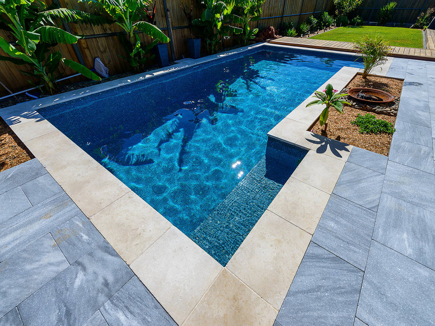 Spanish Ezarri Zen Stone Dolerite Glass Mosaic Europe Imports