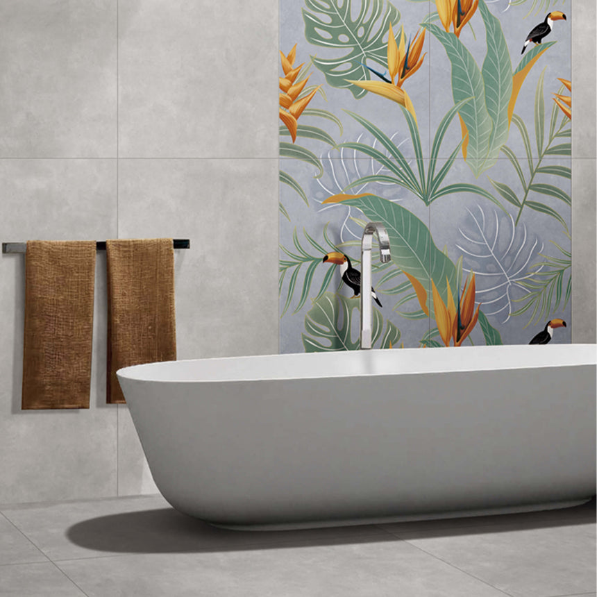 Arcadia 1200x600 Satin Grey Concrete Look Tiles Dongpeng
