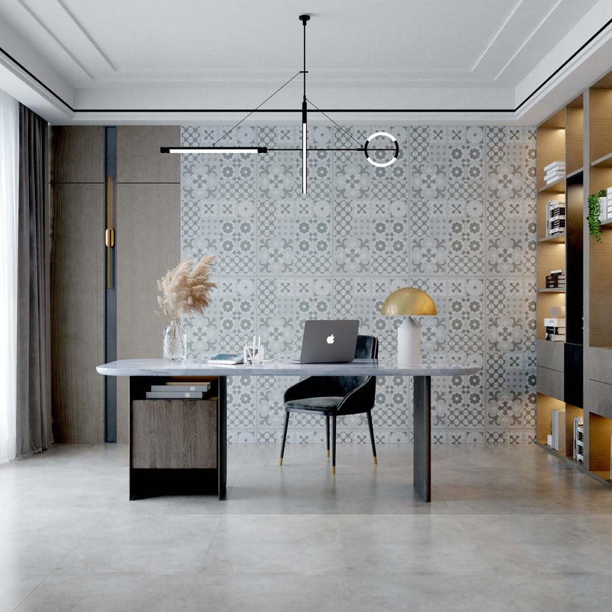 Arcadia 1200x600 Satin Grey Concrete Look Tiles Dongpeng