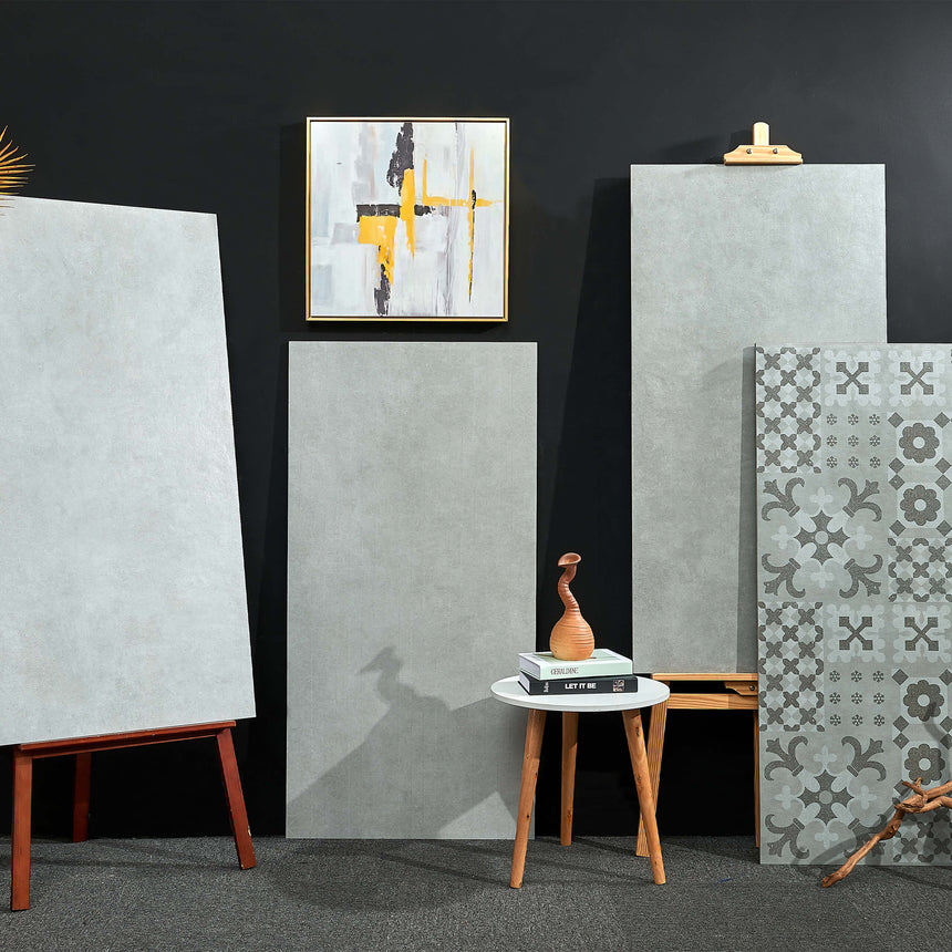 Arcadia 1200x600 Satin Grey Concrete Look Tiles Dongpeng