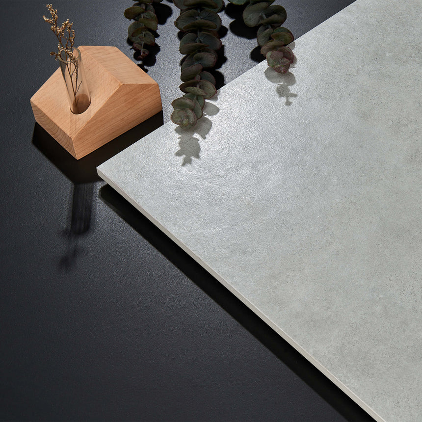Arcadia Deco 1200x600 Satin Light Grey Concrete Look Tiles Dongpeng