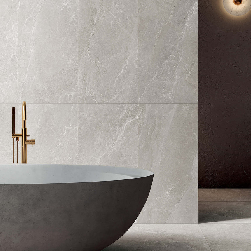 Capri 1200x600 Lappato Earl Grey Marble Look Tiles Tilemall