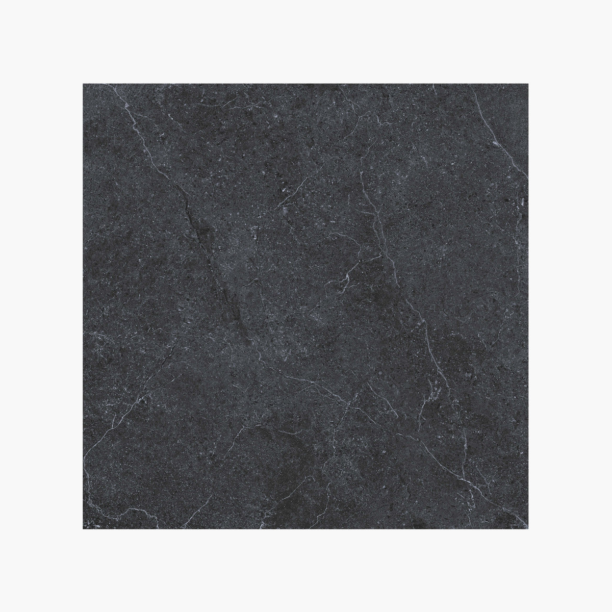 Enzo 600x600mm grip coal stone-look paver tile by Tilemall with light vein texture