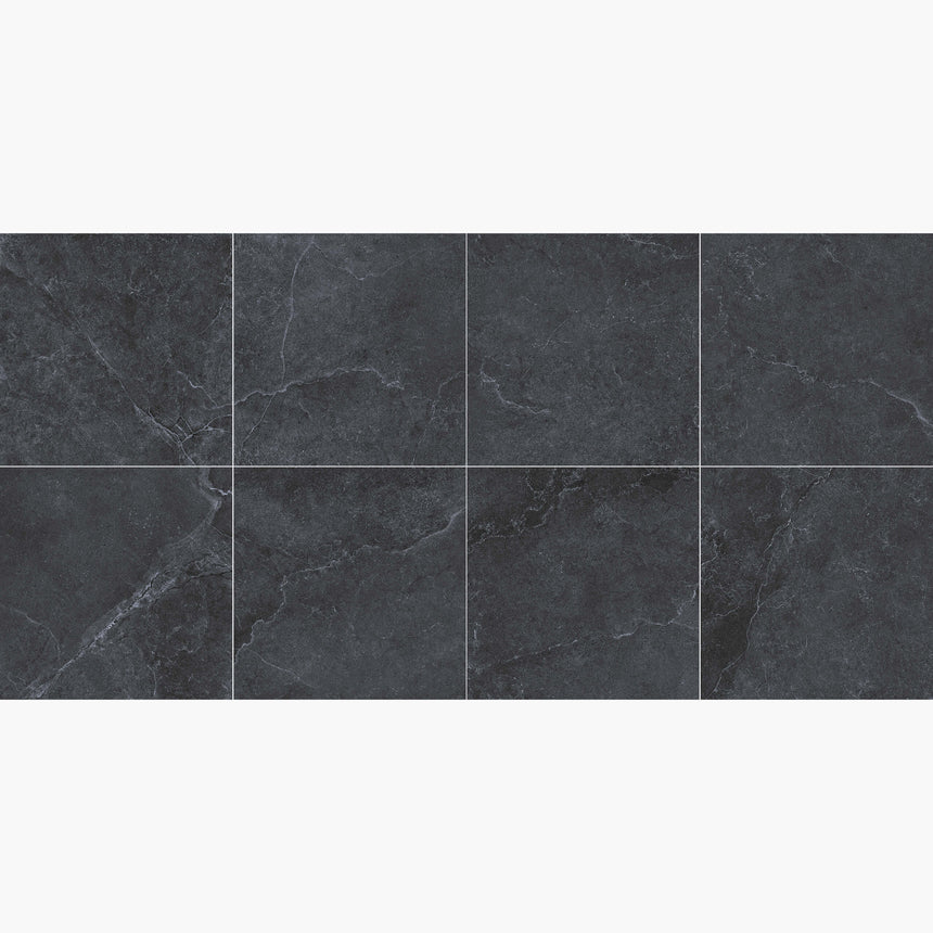 Enzo 600x600 Lappato Coal Stone Look Tiles Tilemall