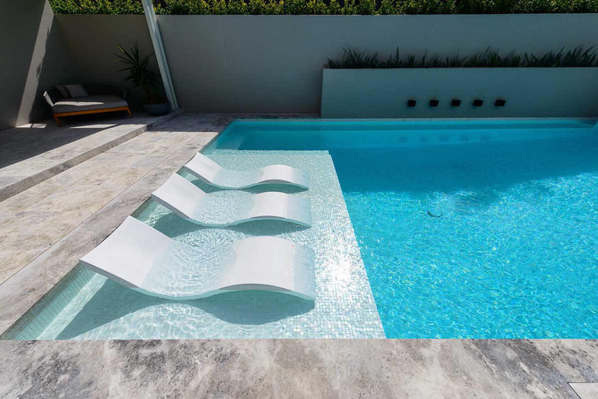 Spanish Ezarri Australian Designer White Russian Glass Mosaic Europe Imports