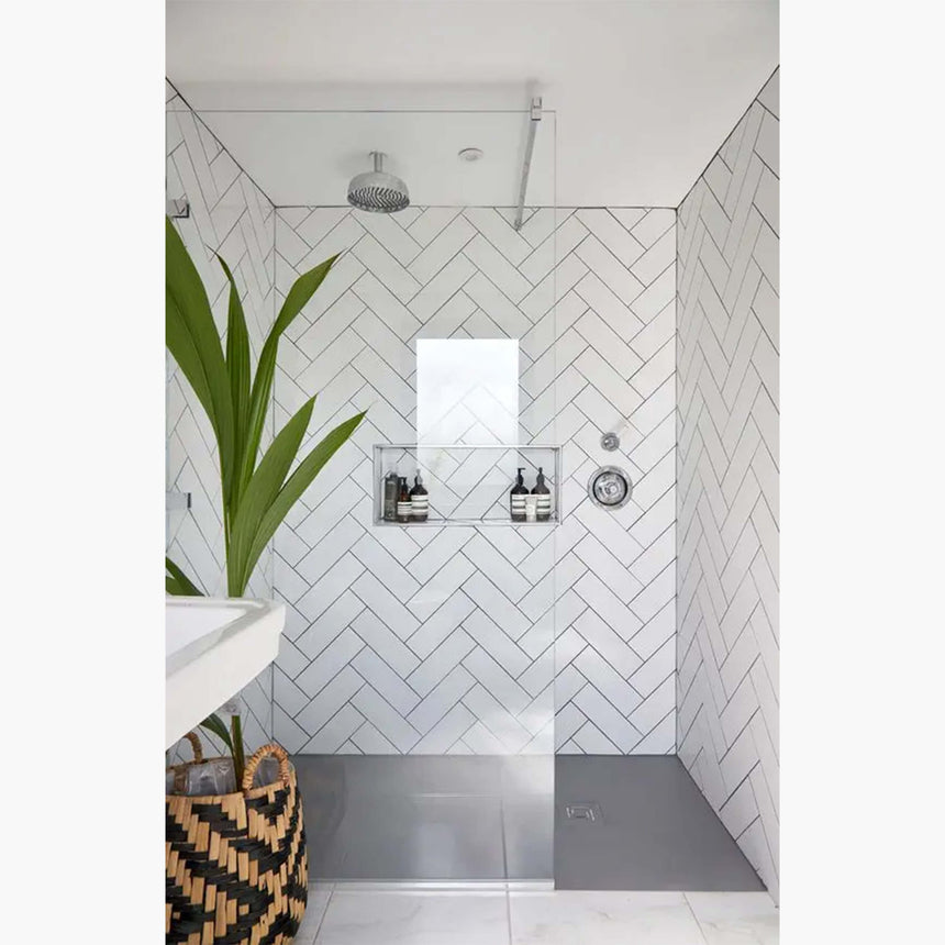 Ceramics Flat Tile 100x300 Matt White Subway Tilemall