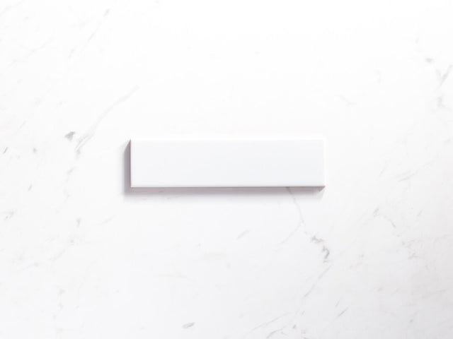 Ceramics Flat Tile 75x300 Matt White Sample Sample Tilemall