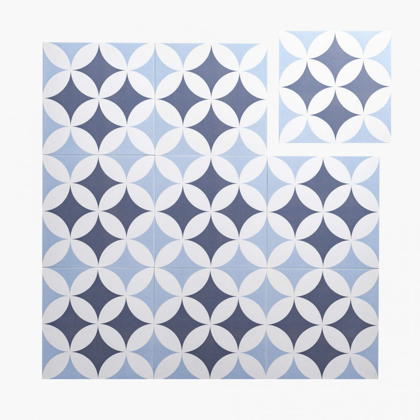 Pattern Tile Flower Sea Series 210827 200x200 Matt Encaustic Look Tiles Tilemall