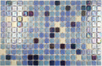 Ezarri Fosfo Mosaic Square 25x25mm Glass Gloss Delphinus Sample