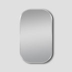 Framed Mirror 600x900mm Oval Brushed Nickel