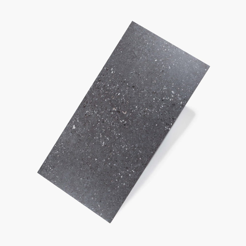 Frammenti Matt 600x300 Black Stone Look Tiles Tilemall