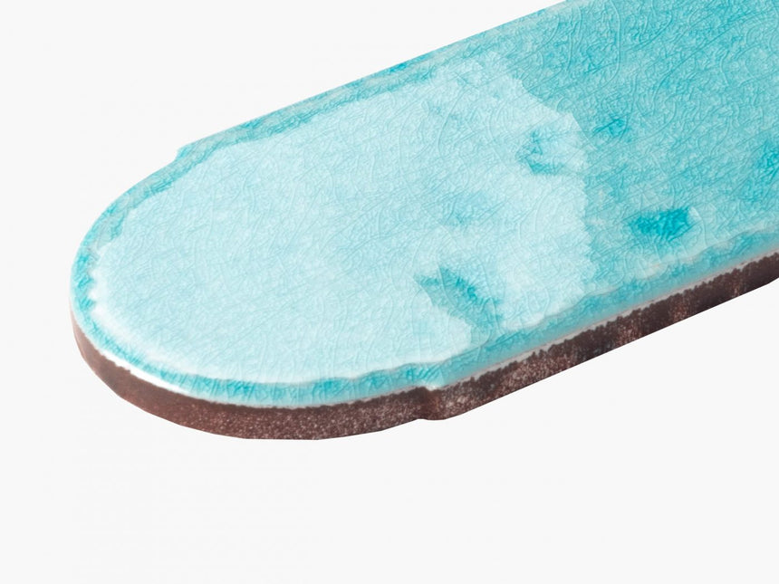 Handmade Feather 85x300 Glossy Sky Blue Subway Tilemall