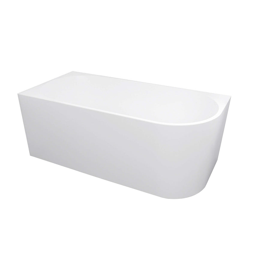 Corner Bathtub Left 1700mm Gloss White Bath Inspire