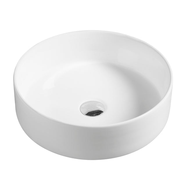 Radius Round Basin 355mm Matte White Bathroom Basin Otti Australia