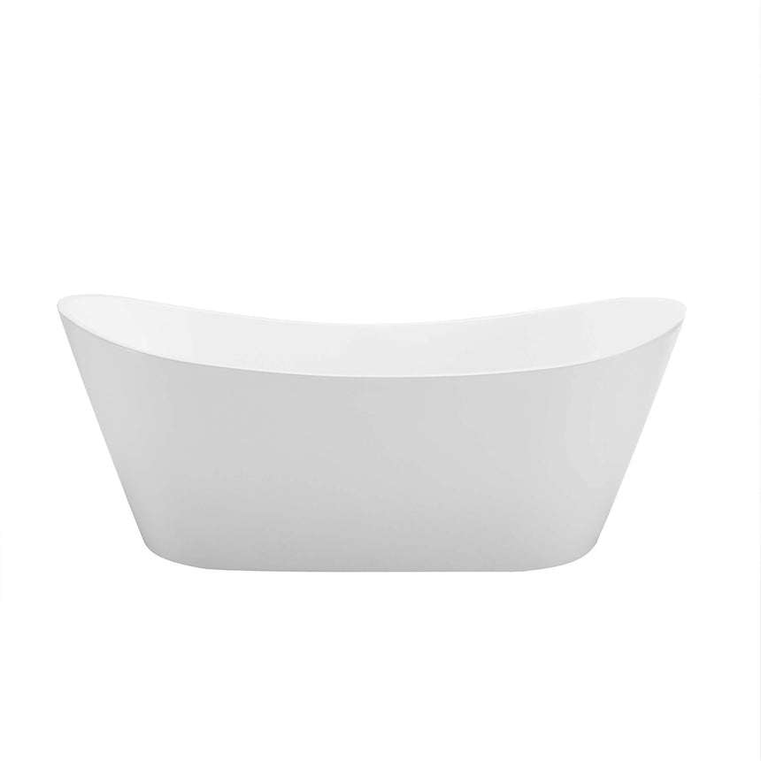 Viva Highback Bath 1500mm Gloss White Bath Inspire