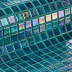 Ezarri Iris Mosaic Square 25x25mm Glass Gloss Jade