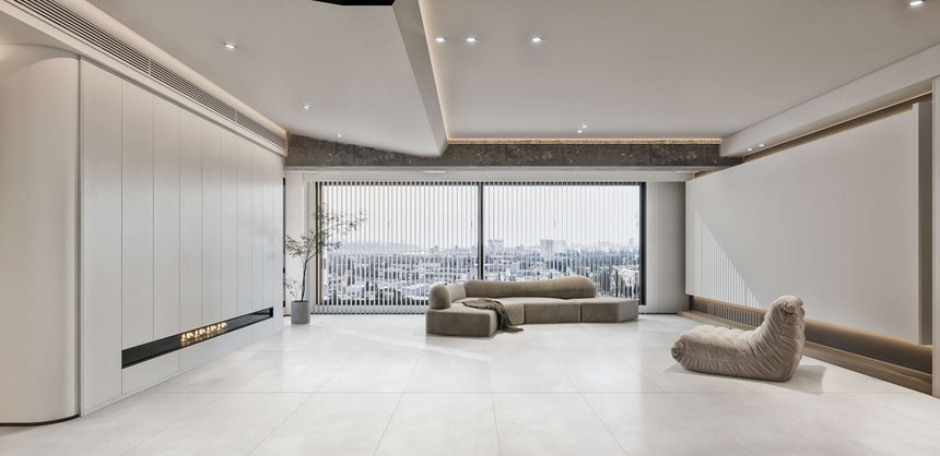 La Vida 600x300 Matt Light Grey Concrete Look Tiles Tilemall