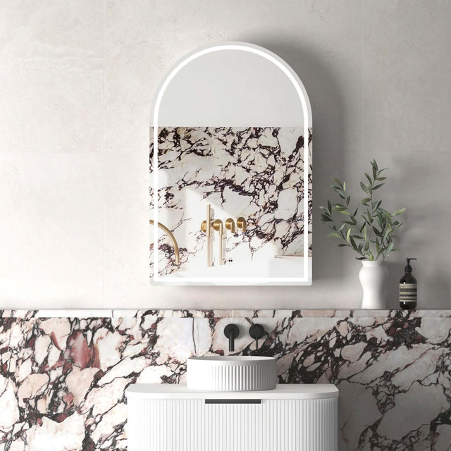 Archie LED Shaving Cabinet 900x600mm LED Shaving Cabinet Otti Australia Satin White