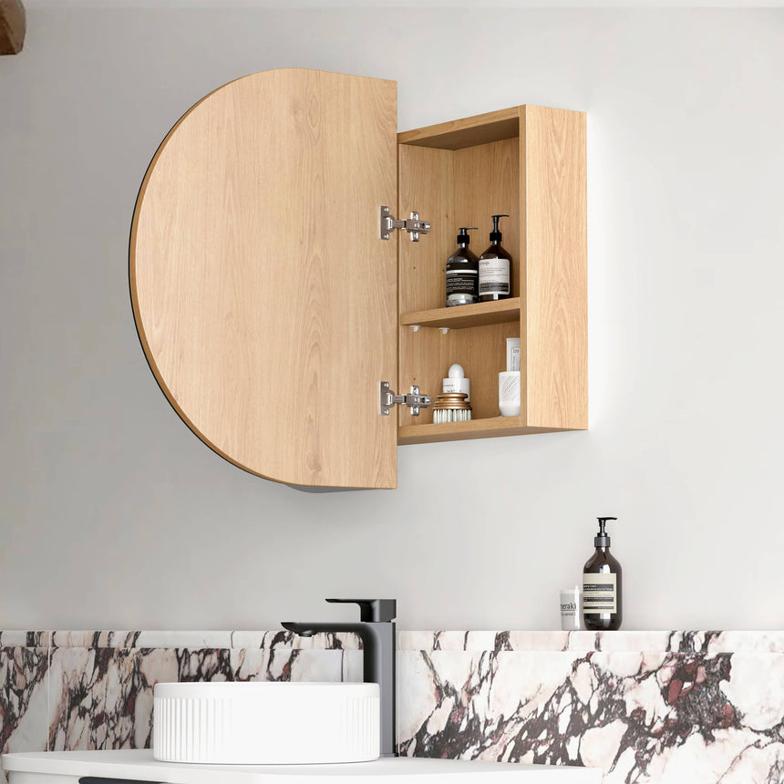Bondi LED Natural Oak Shaving Cabinet LED Shaving Cabinet Otti Australia