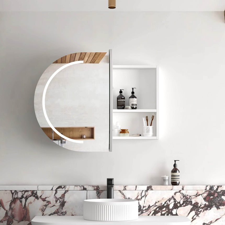 Bondi LED Matte White Shaving Cabinet LED Shaving Cabinet Otti Australia