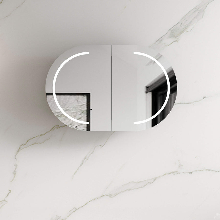 Bondi LED Matte White Shaving Cabinet LED Shaving Cabinet Otti Australia 900mm