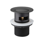 Basin Pop Up Waste 32mm Matte Black with Overflow