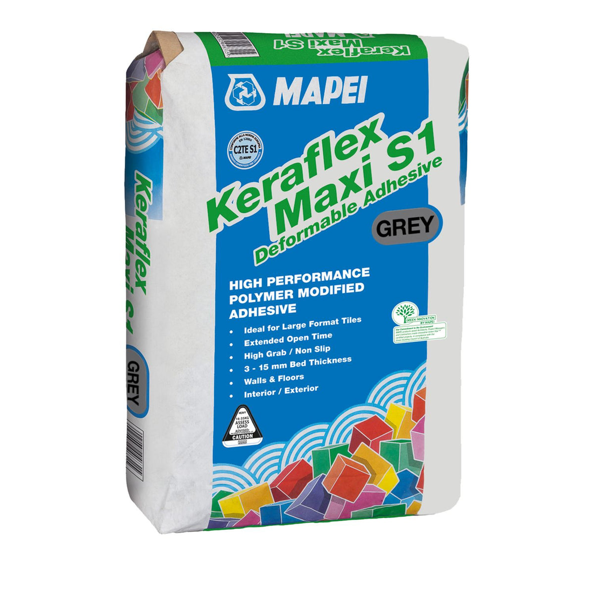 Mapei Keraflex Maxi S1 20kg grey cement-based tile adhesive 20kg by Tilemall