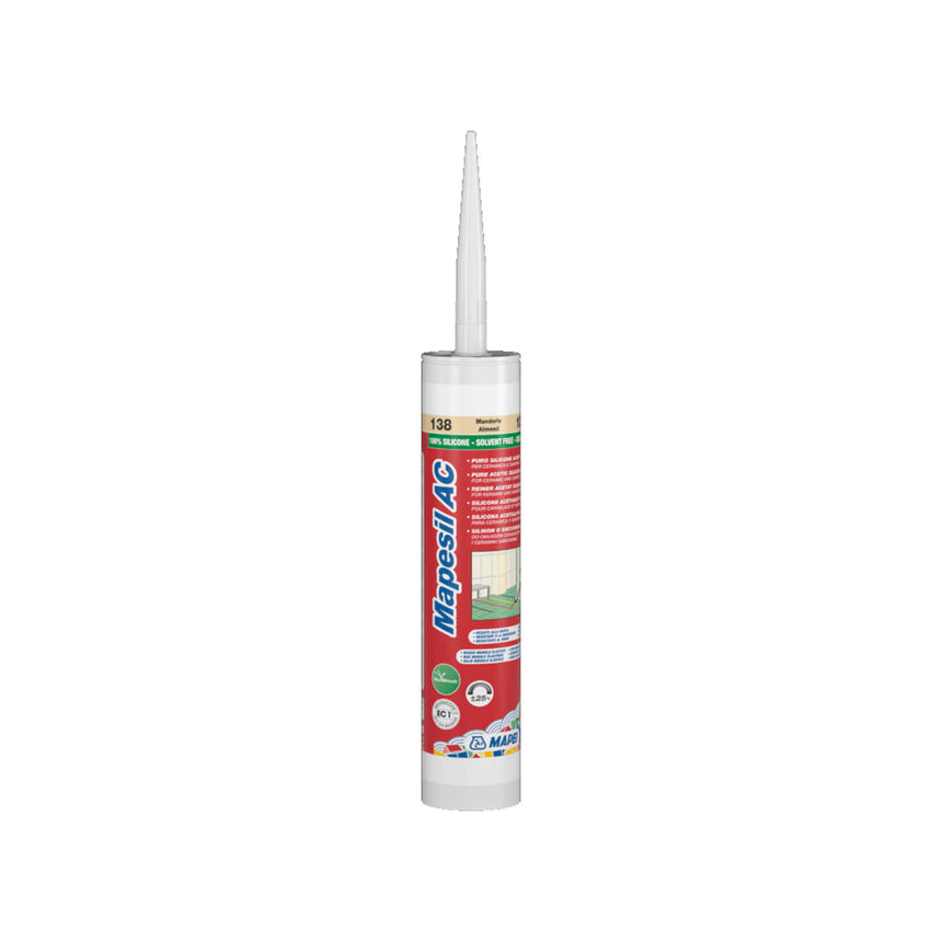 Mapei Silicone AC 100 310ml White Silicone Mapei