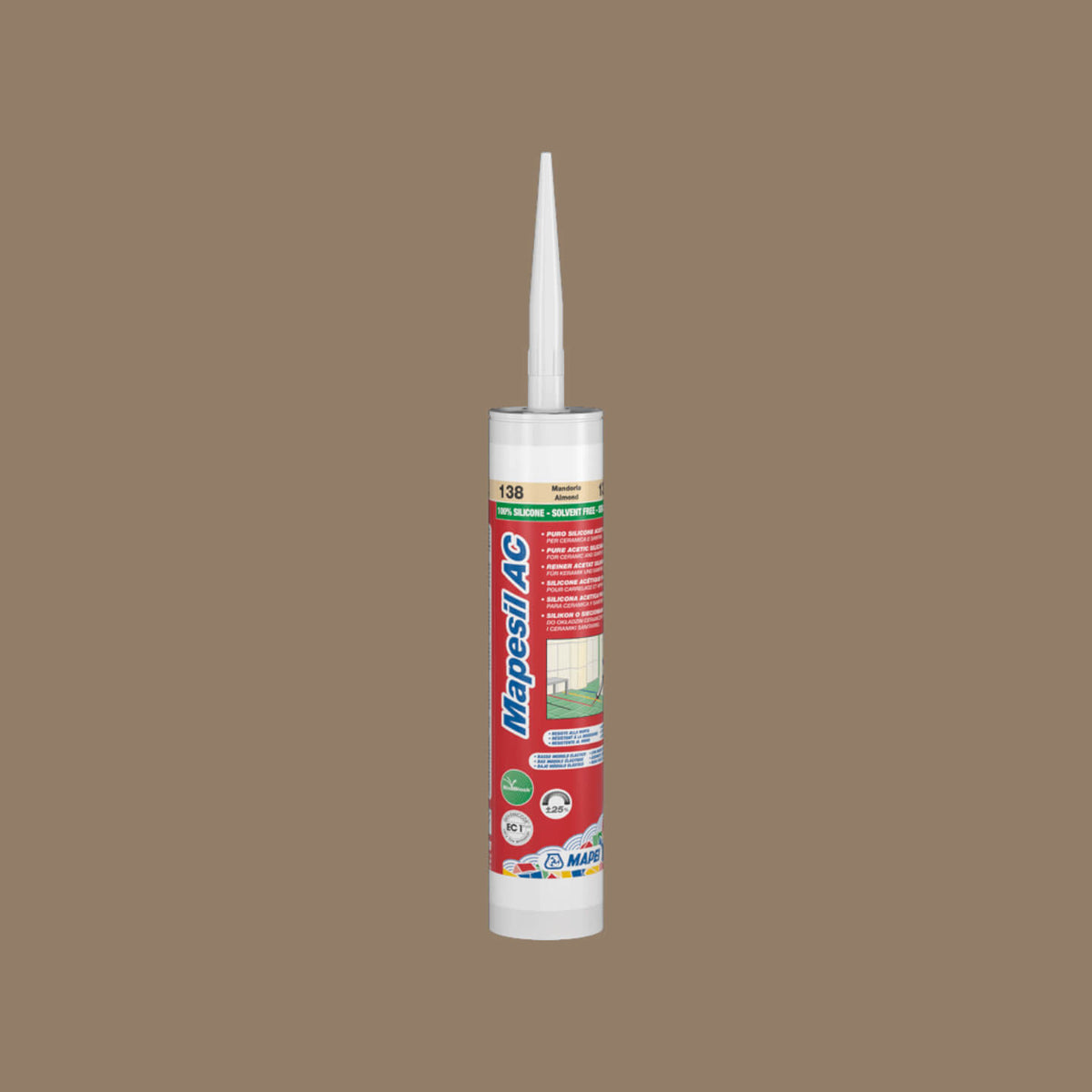 Mapei Silicone AC 310ml 134 310ml silk sealant cartridge by Tilemall, solvent-free formula