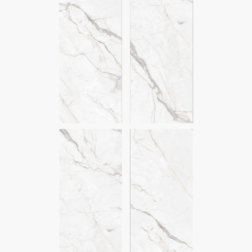Marble Jade White 1500x750 Polished White Marble Look Tiles Dongpeng
