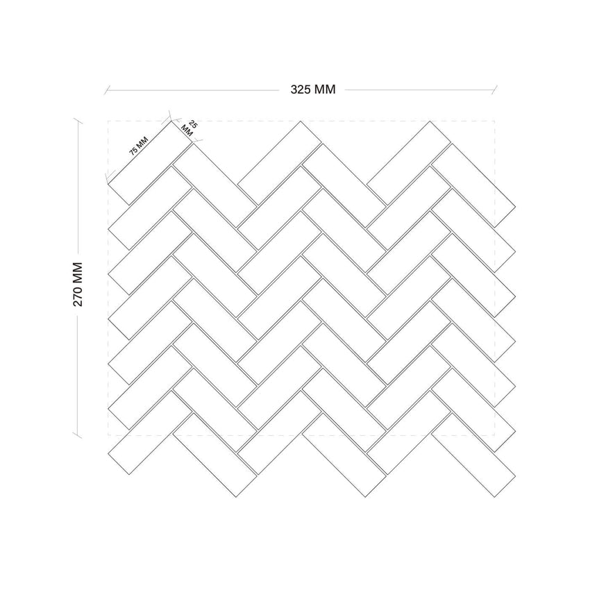 Natural Marble Mosaic Herringbone 25x75 Carrara Honed Marble Mosaic Tilemall