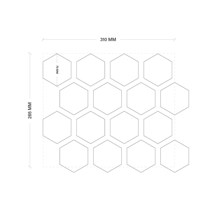 Natural Marble Mosaic Hexagon 75mm Carrara Honed Marble Mosaic Tilemall