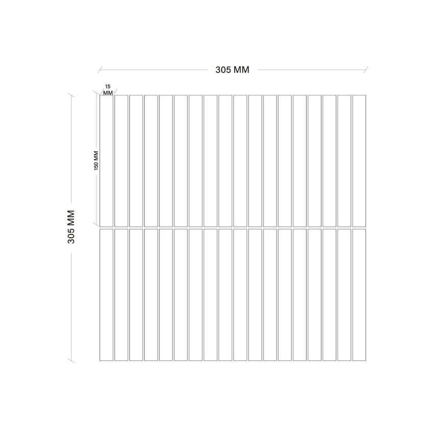 Natural Marble Mosaic Kit Kat 15x150 Carrara Honed Marble Mosaic Tilemall