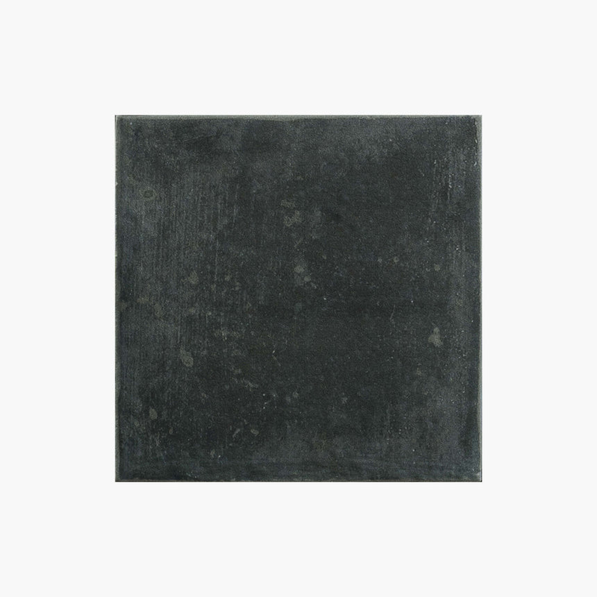 Marlow 115x115 Matt Black Oasis Encaustic Look Tiles Tilemall