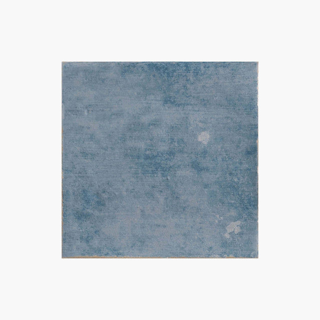 Marlow 115x115 Matt Blue Bayou Encaustic Look Tiles Tilemall