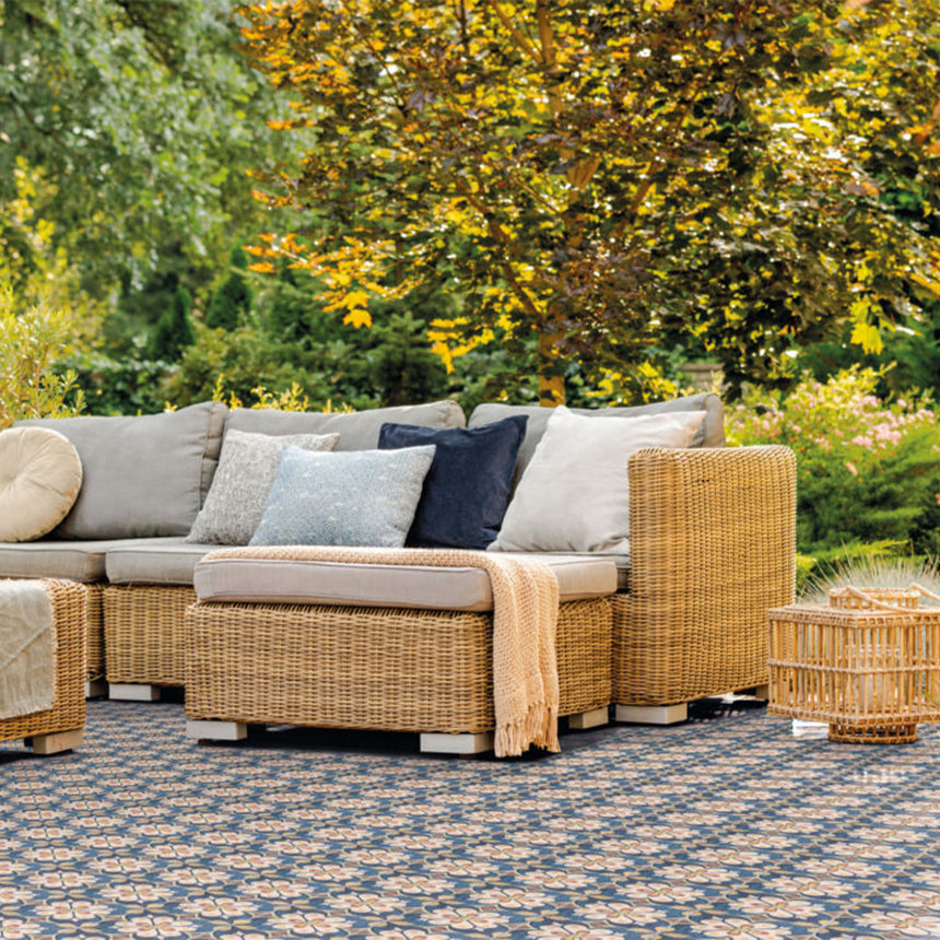 Marlow 115x115 Matt Elvissa Encaustic Look Tiles Tilemall