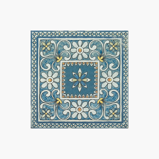 Marlow 115x115 Matt Tansy Encaustic Look Tiles Tilemall