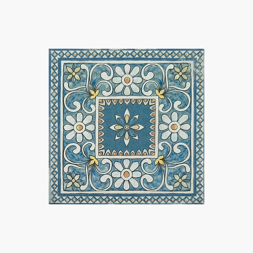 Marlow 115x115 Matt Tansy Encaustic Look Tiles Tilemall