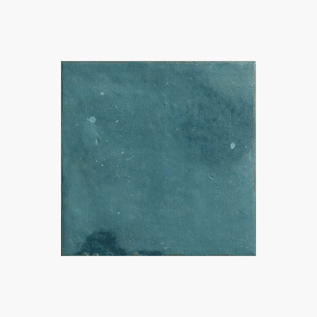 Marlow 115x115 Matt True Turquoise Encaustic Look Tiles Tilemall