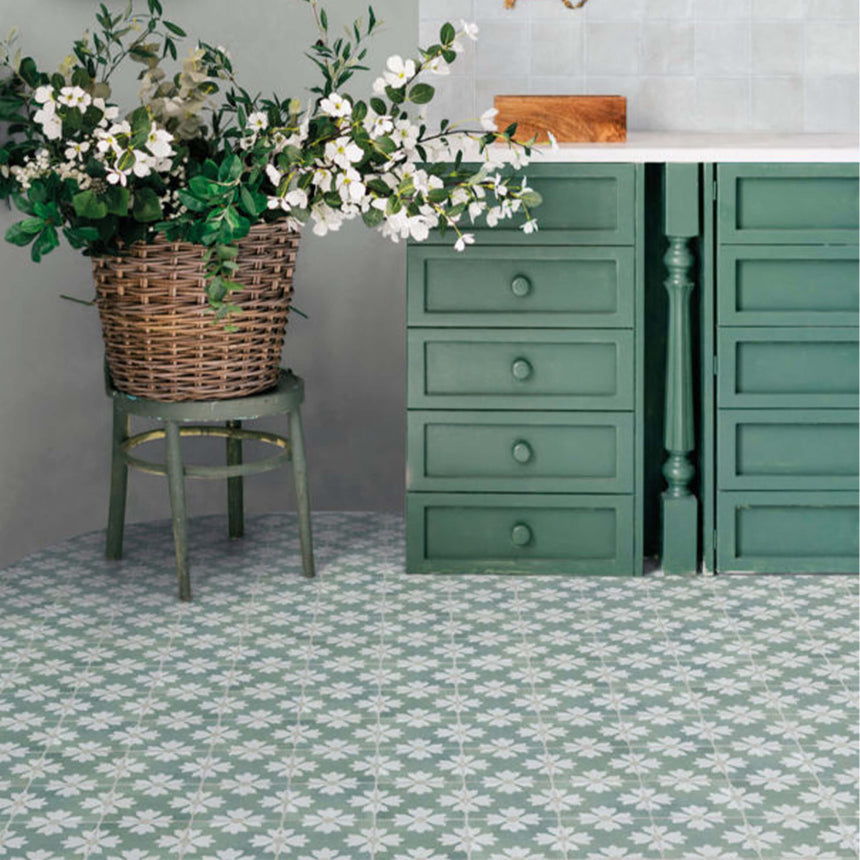 Marlow 115x115 Matt Zoe Encaustic Look Tiles Tilemall