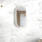 Noosa Metal Frame LED Mirror 900x450 Gold