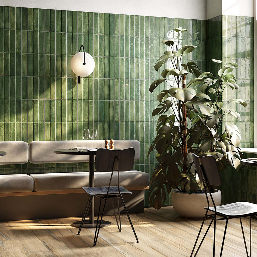 Mojave 60x250 Gloss Green Subway Tilemall