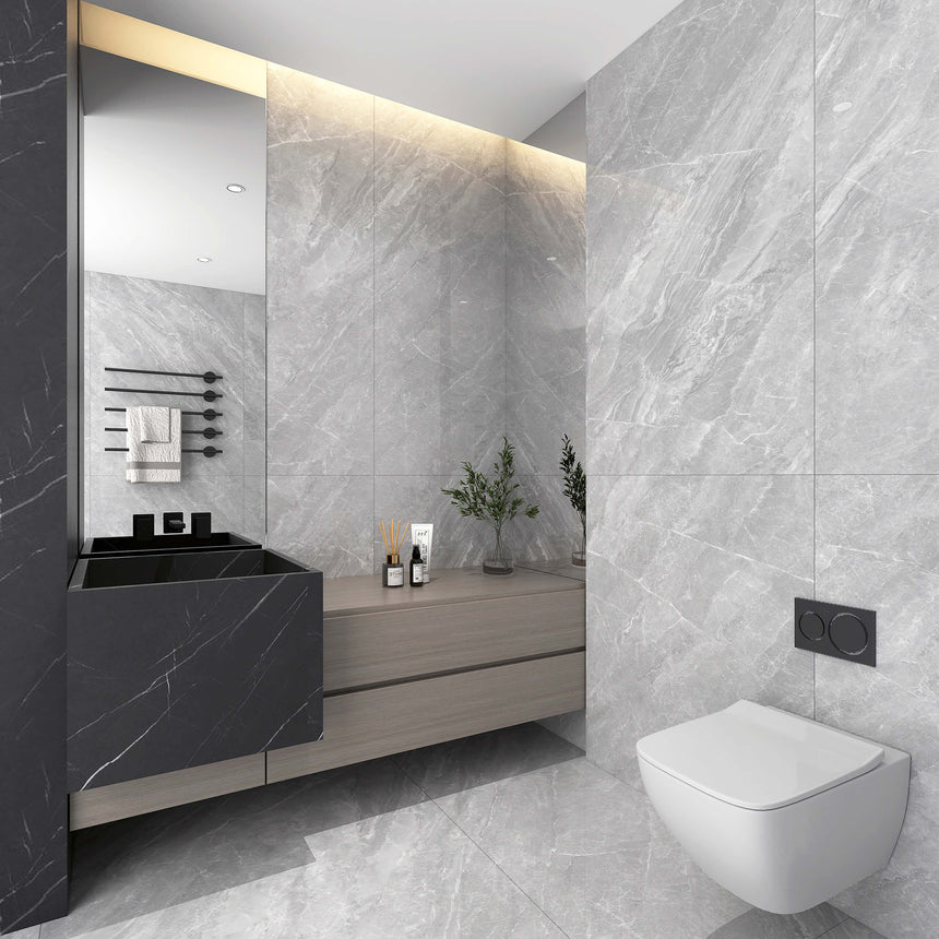 Marble Moon Grey BB Face 1500x750 Marble Look Tiles Dongpeng
