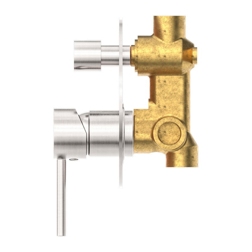 Nero Dolce Shower Mixer With Divertor Brushed Nickel Shower Nero